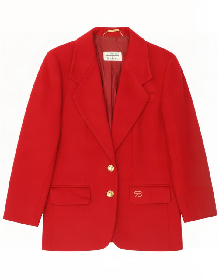 Renato Balestra Womens 2 Button Blazer Jacket UK 10 Small Red
