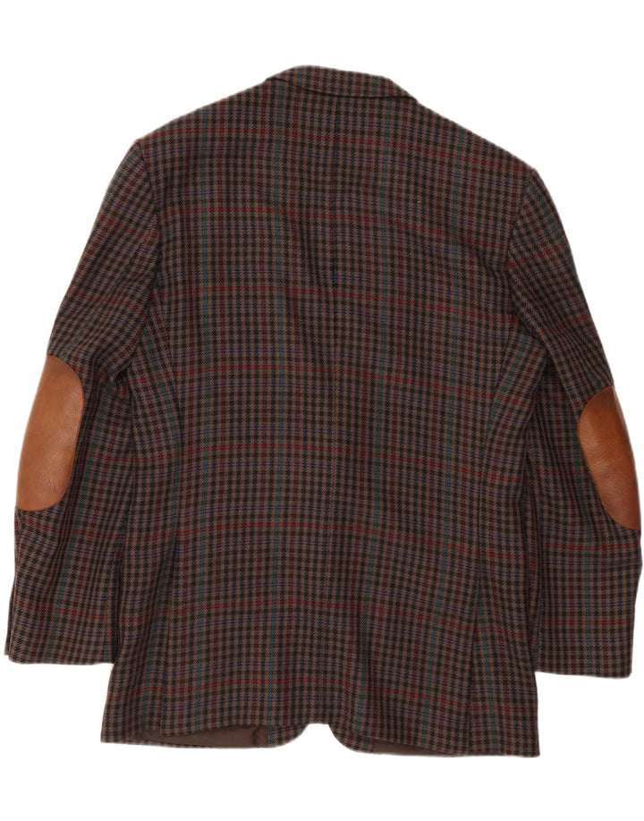 MARIO BARUTTI Mens Blazer Jacket UK 40 Large Multicoloured Houndstooth