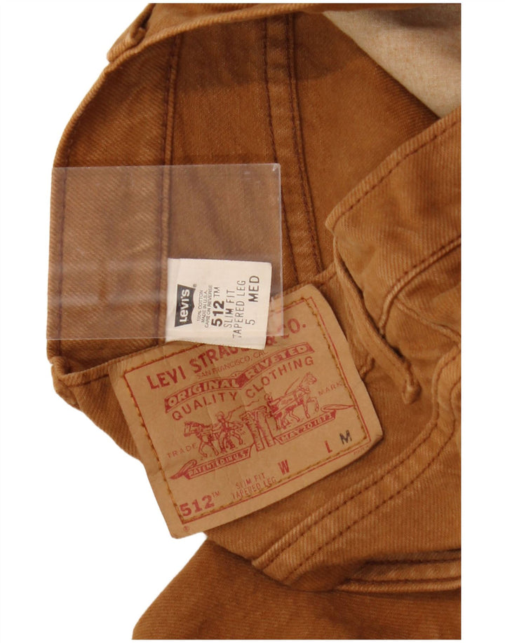 LEVI'S Womens 512 Slim Tapered Jeans Medium W28 L30 Brown Cotton