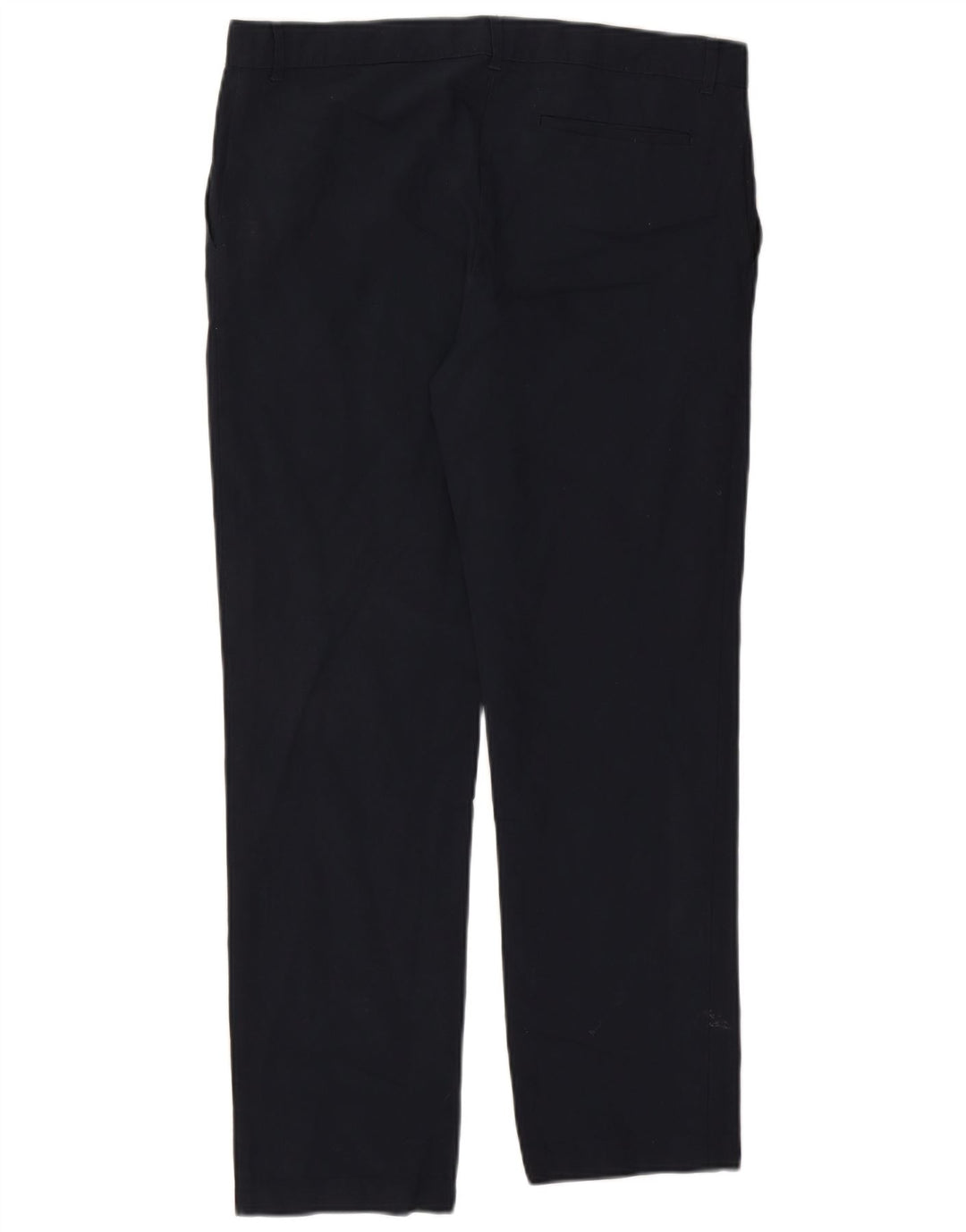Marks & Spencer Mens Straight Chino Trousers W34 L29 Navy Blue