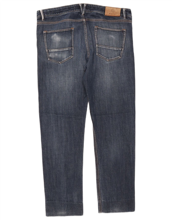 MASSIMO DUTTI Mens Slim Jeans EU 42 Large W34 L27 Blue Cotton