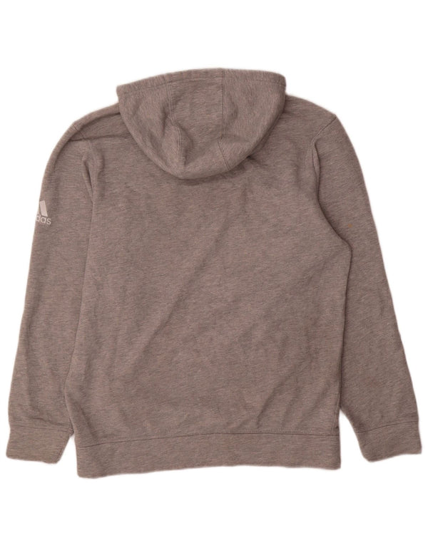 Adidas Mens Louisville Cardinals Hoodie Jumper Medium Grey Cotton