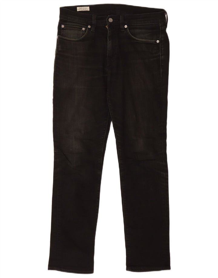 Levi's Mens Slim Jeans W31 L29 Black Cotton