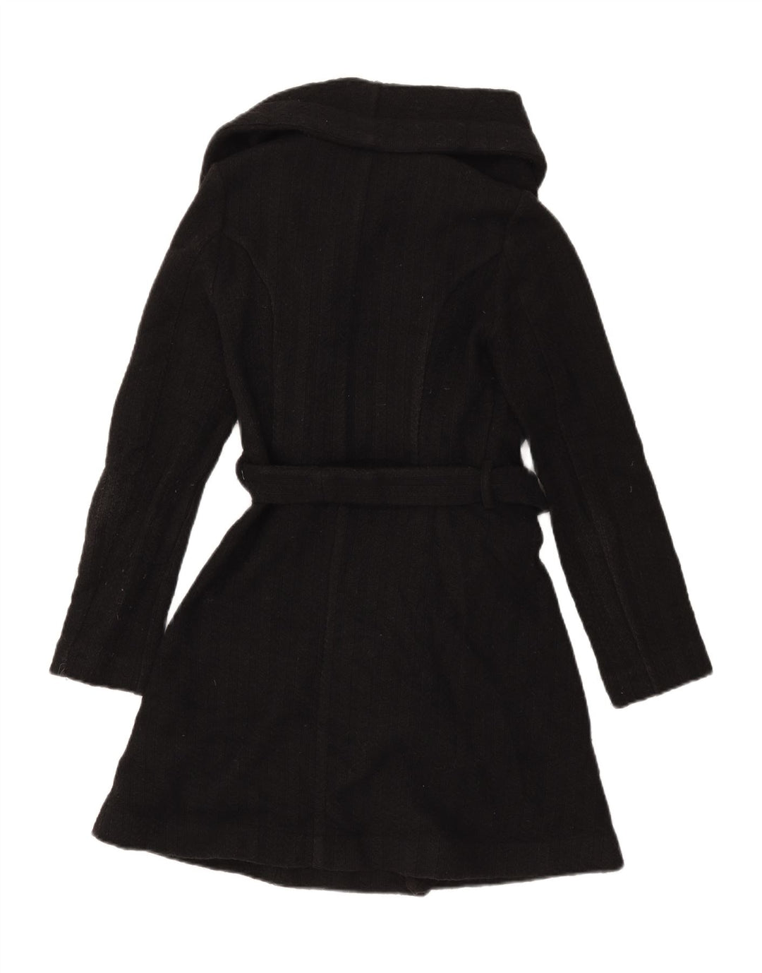 Oasis Womens Overcoat UK 6 XS Black Wool