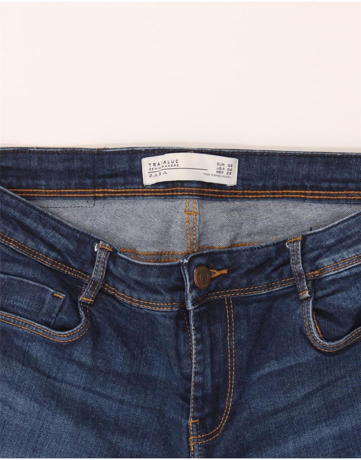 ZARA Womens Skinny Jeans EU 38 Medium W28 L32 Navy Blue Vintage Zara and Second-Hand Zara from Messina Hembry 