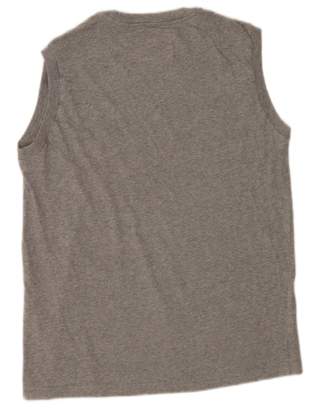 CHAMPION Mens Graphic Vest Top Large Grey Cotton