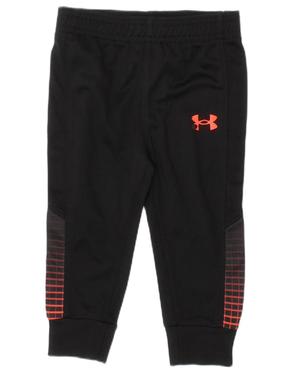 UNDER ARMOUR Baby Boys Tracksuit Trousers 6-9 Months  Black Geometric
