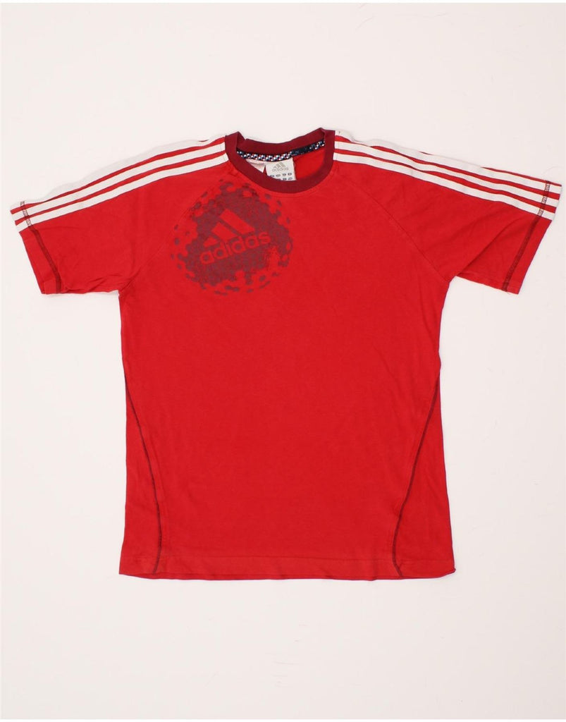 ADIDAS Boys Graphic T-Shirt Top 15-16 Years Red Cotton | Vintage Adidas | Thrift | Second-Hand Adidas | Used Clothing | Messina Hembry 