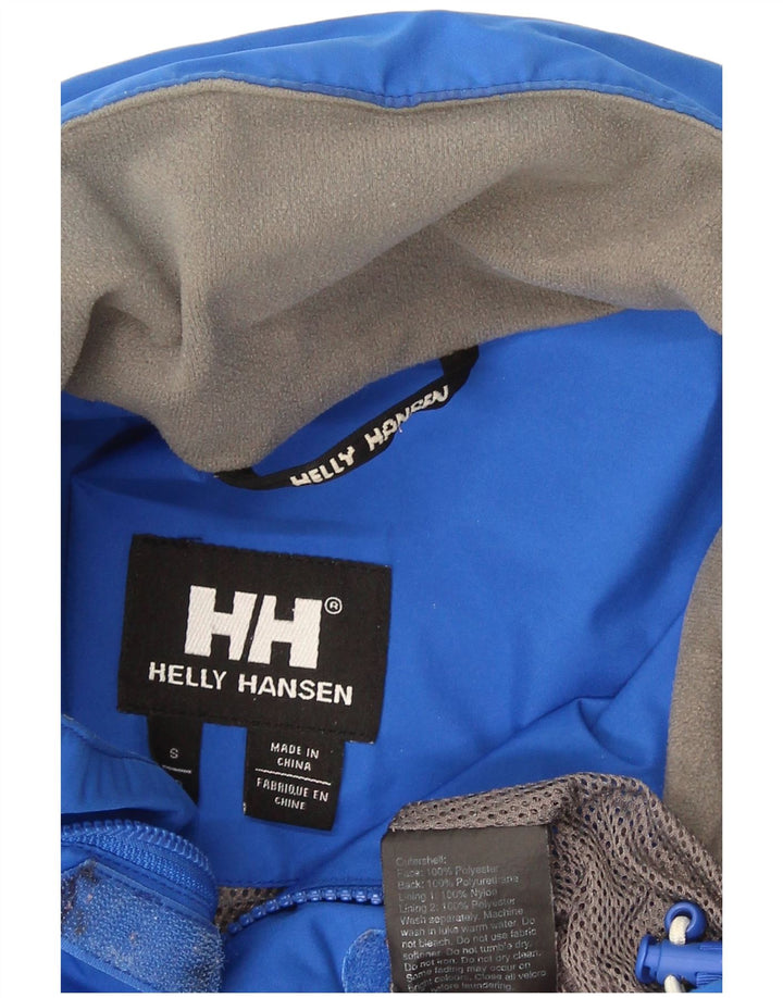 Helly Hansen Mens Rain Jacket UK 36 Small Blue Polyester Sports