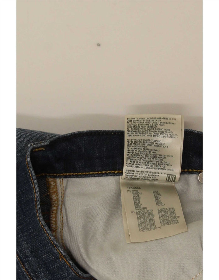 Lee Mens Rider Slim Jeans W32 L34 Navy Blue Cotton