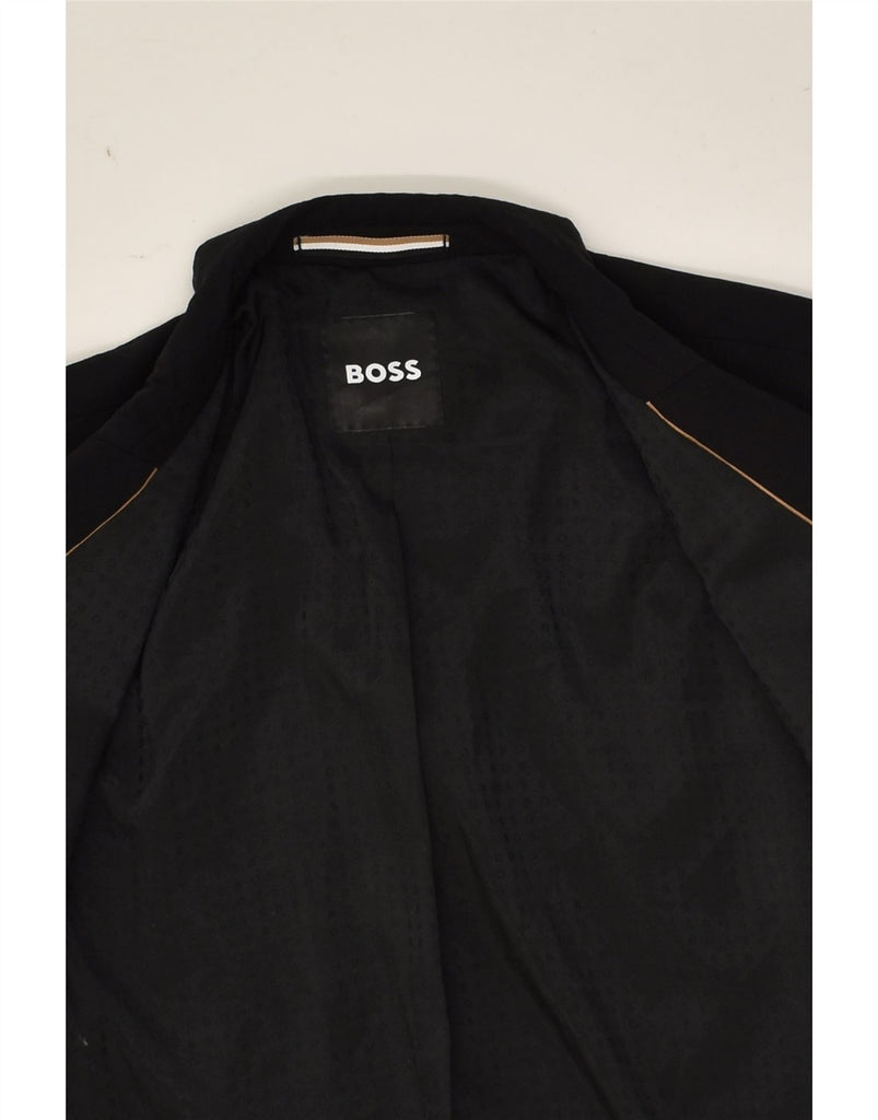 HUGO BOSS Mens 2 Button Blazer Jacket IT 52 XL Black Wool | Vintage Hugo Boss | Thrift | Second-Hand Hugo Boss | Used Clothing | Messina Hembry 