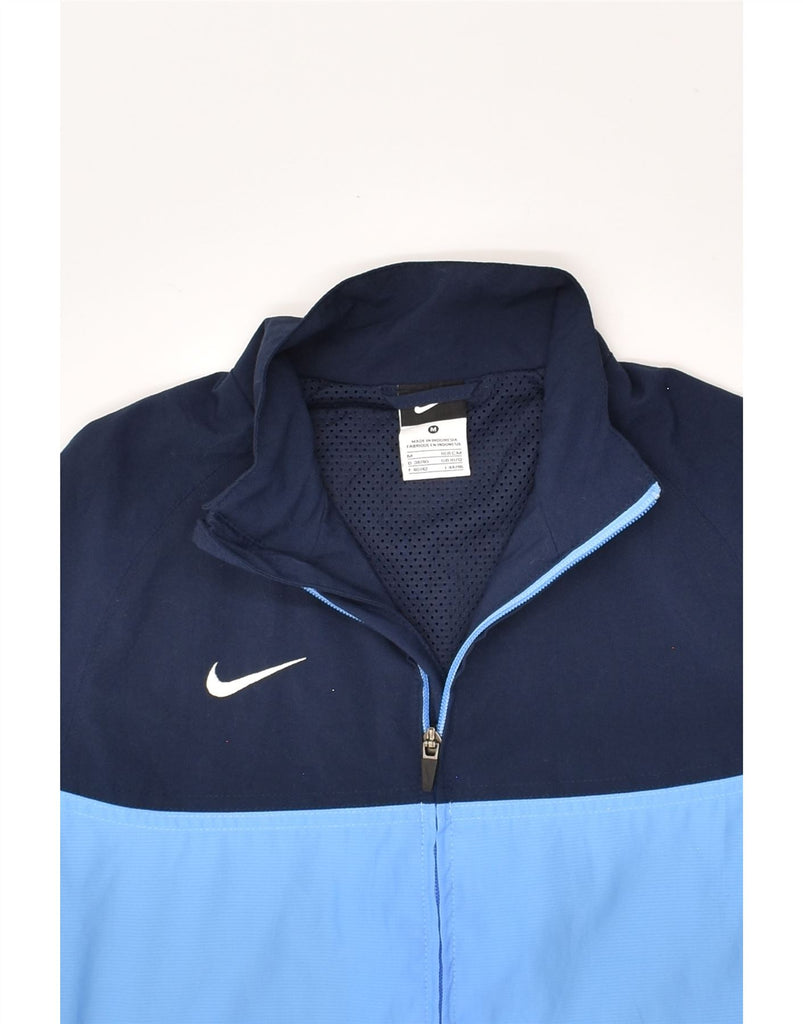NIKE Boys Tracksuit Top Jacket 10-11 Years Medium Blue Colourblock | Vintage Nike | Thrift | Second-Hand Nike | Used Clothing | Messina Hembry 