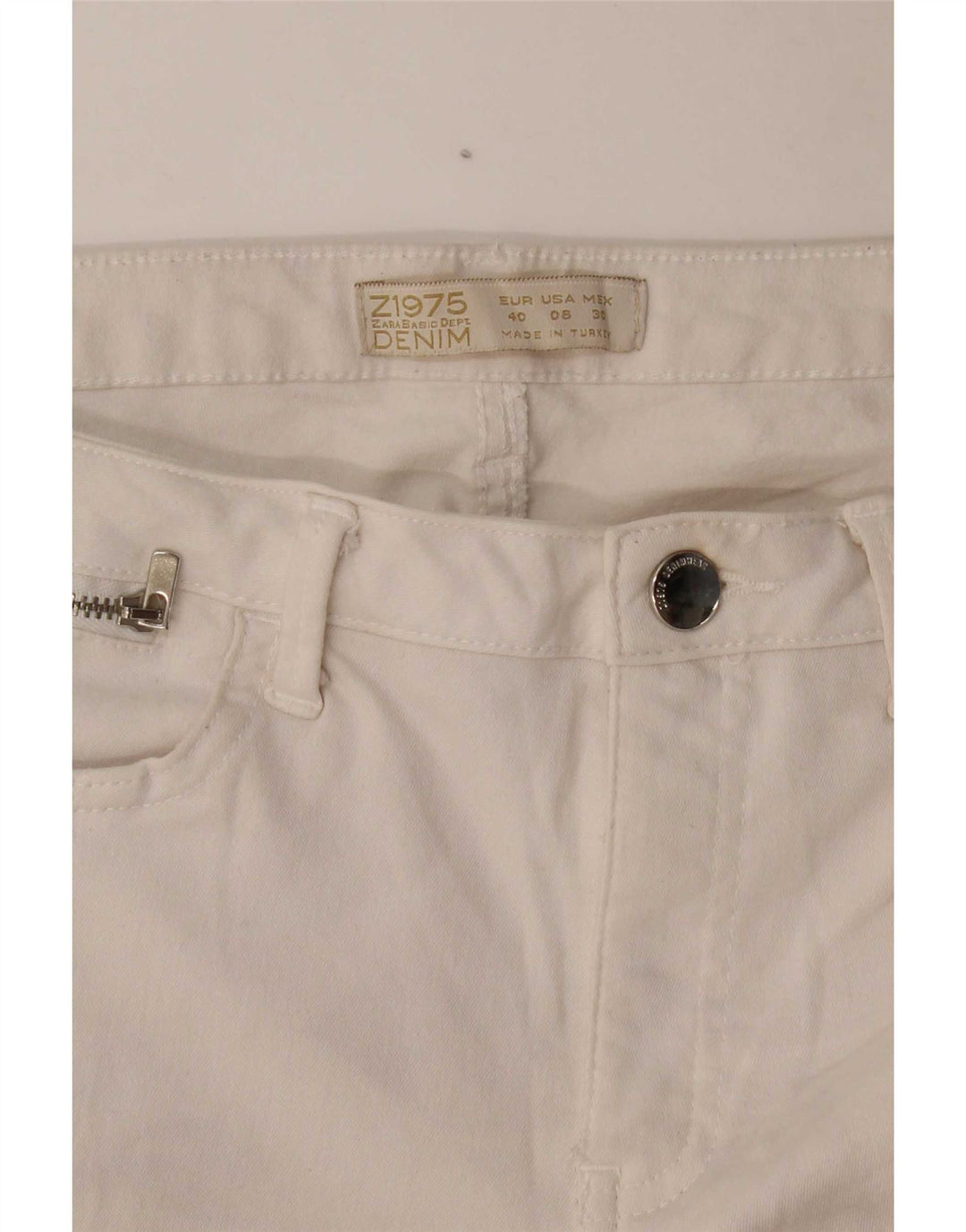 Zara Womens Skinny Jeans EU 40 Medium W30 L28 White