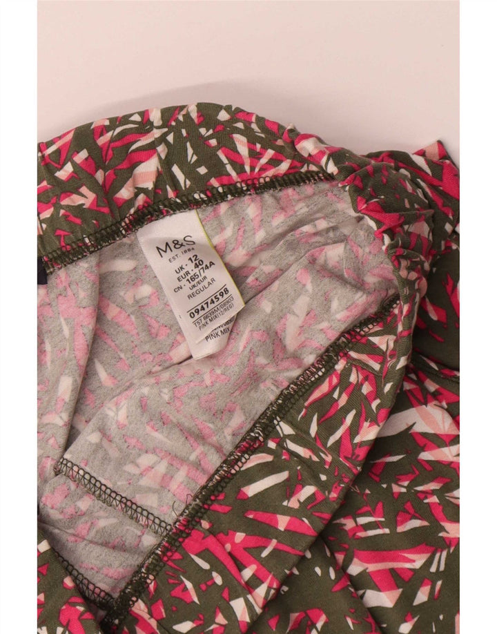 Marks & Spencer Womens Leggings UK 12 Medium Multicoloured Floral Viscose