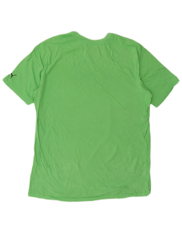 Puma Mens Graphic T-Shirt Top Medium Green