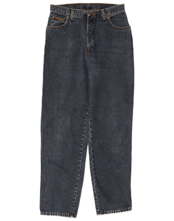 WRANGLER Womens High Waist Tapered Jeans W31 L30 Blue Cotton