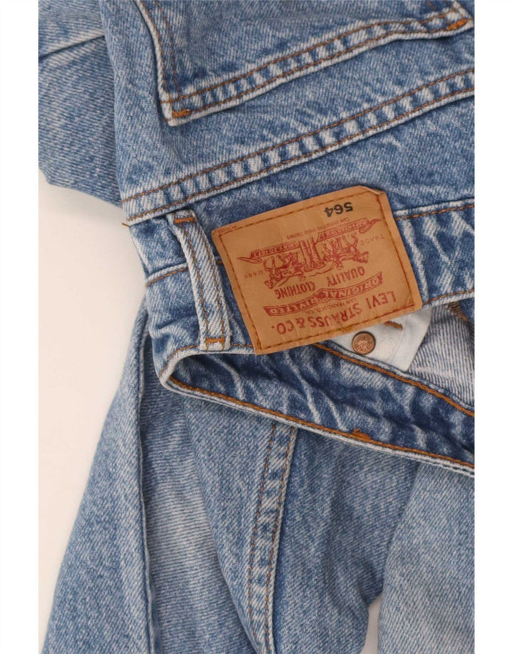 Levi's Womens 564 Relaxed Fit Straight Jeans W28 L29 Blue