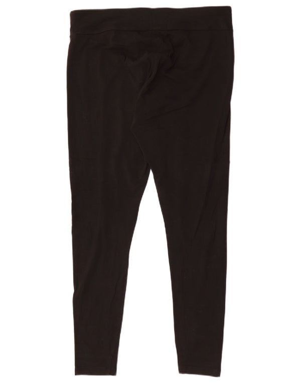 Puma Womens Leggings UK 14 Large Black Cotton