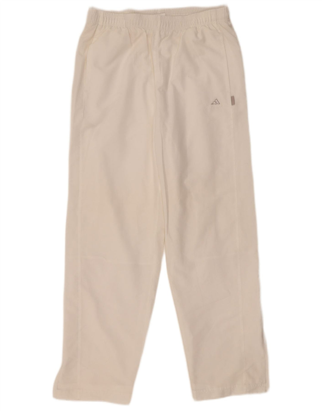 Adidas Womens Tracksuit Trousers UK 14 Large White Polyester