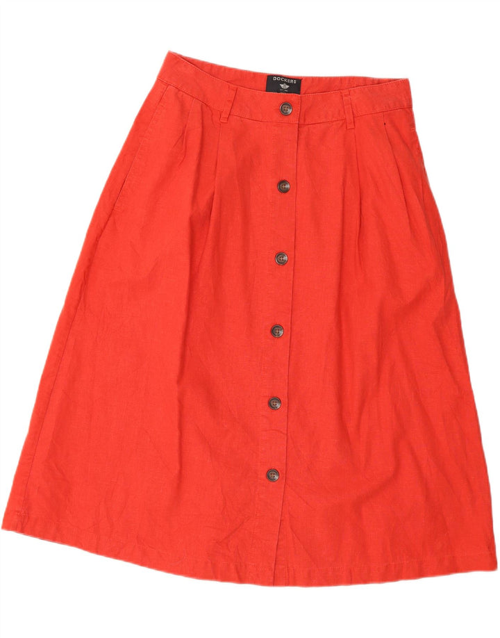 DOCKERS Womens A-Line Skirt W28 Medium Orange Hemp Vintage Dockers and Second-Hand Dockers from Messina Hembry 
