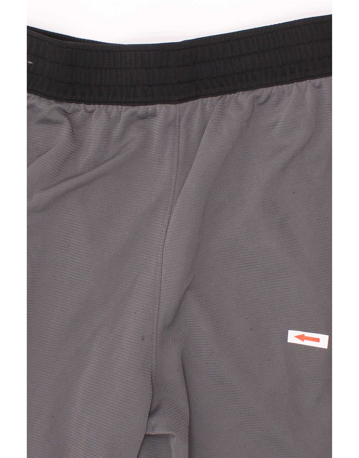Nike Boys Dri Fit Graphic Sport Shorts 12-13 Years Large Grey Polyester