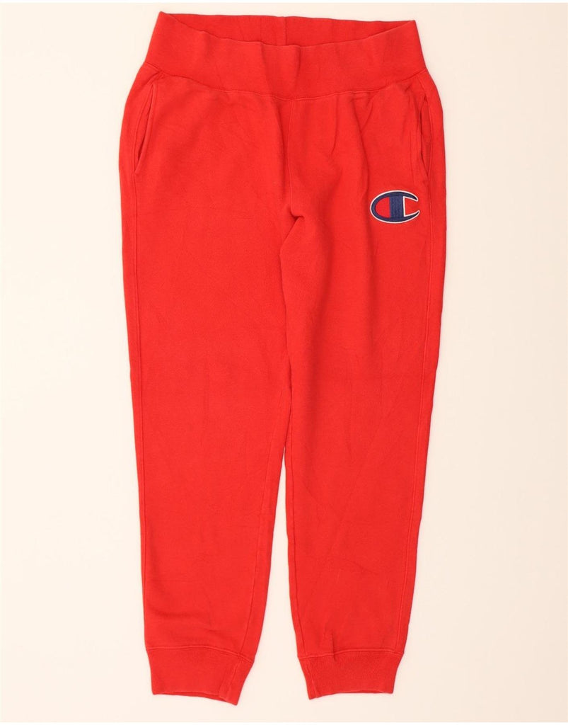 CHAMPION Mens Graphic Tracksuit Trousers Joggers Large Red Cotton Vintage Champion and Second-Hand Champion from Messina Hembry 