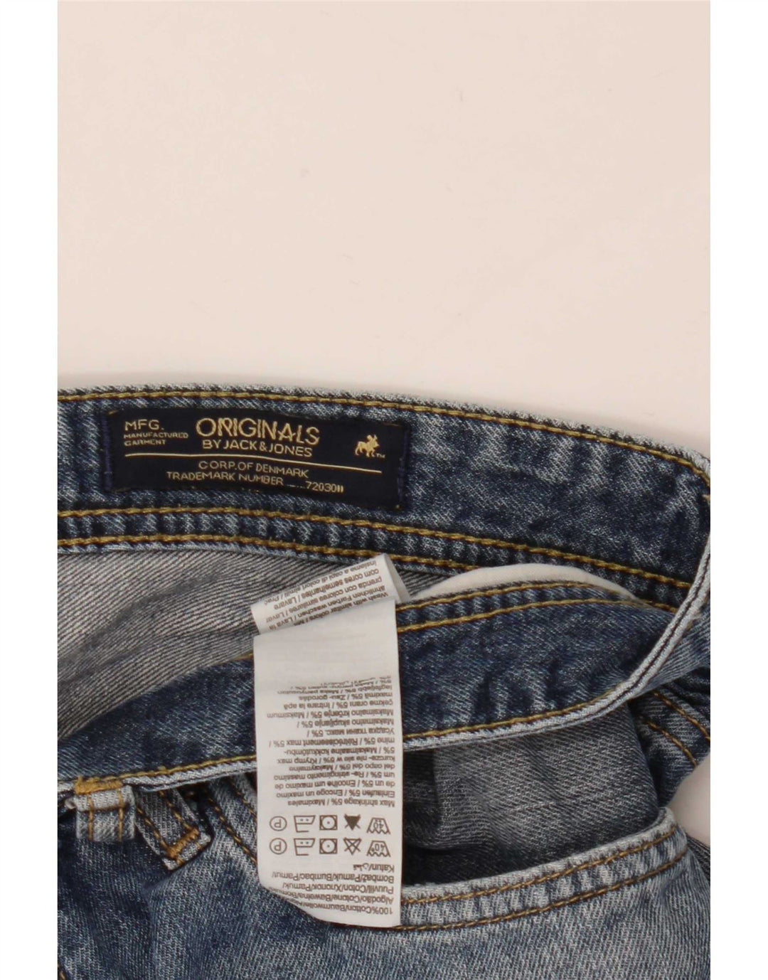 Jack & Jones Mens Denim Shorts Large W36 Blue Cotton