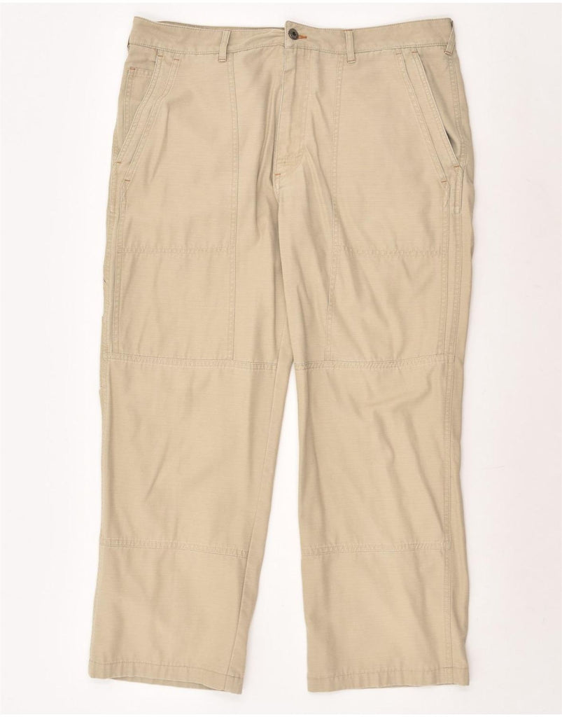 OVIESSE Mens Straight Cargo Trousers IT 52 XL W38 L28 Beige Cotton | Vintage Oviesse | Thrift | Second-Hand Oviesse | Used Clothing | Messina Hembry 