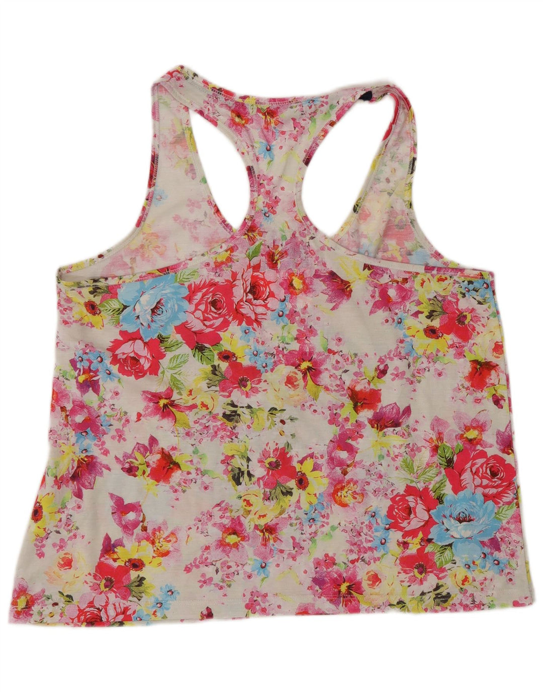 Superdry Womens Graphic Vest Top UK 16 Large Multicoloured Floral Polyester