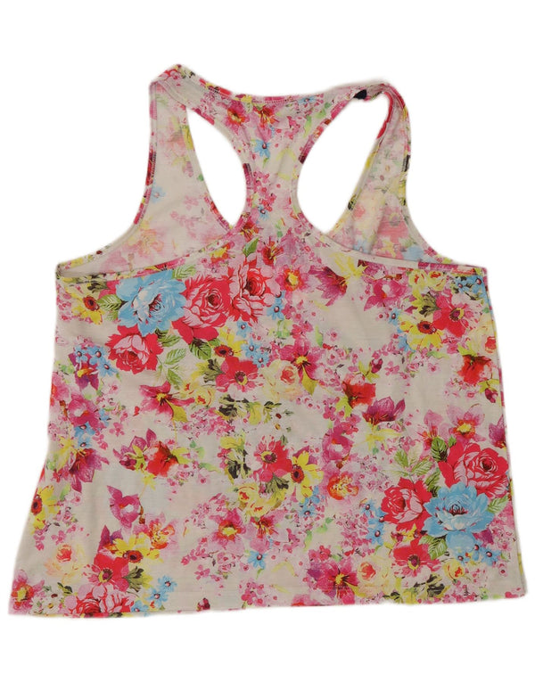 Superdry Womens Graphic Vest Top UK 16 Large Multicoloured Floral Polyester