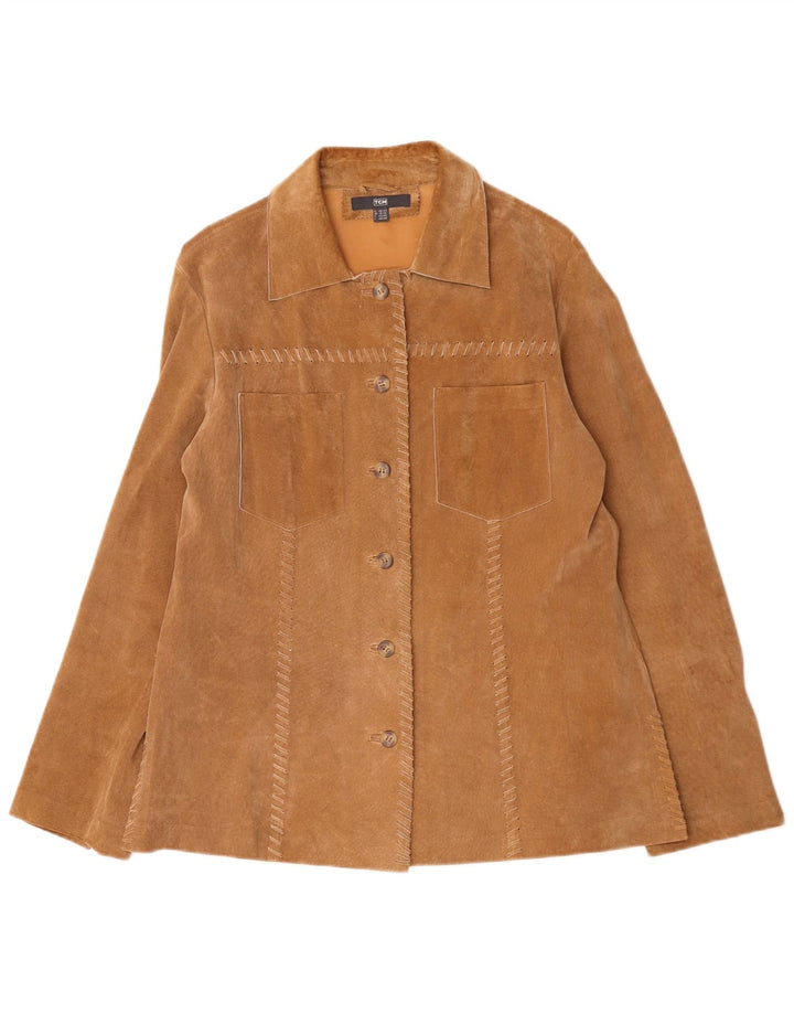 TCM Womens Suede Jacket UK 16/18 Large Beige Leather