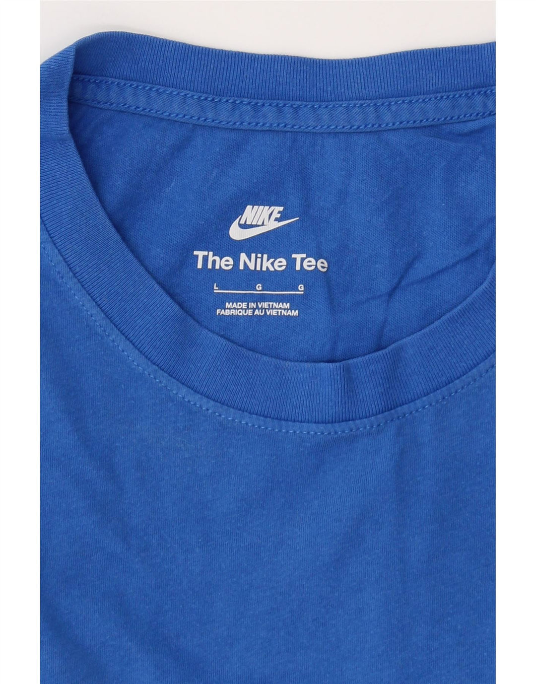 NIKE Mens T-Shirt Top Large Blue Cotton Vintage Nike and Second-Hand Nike from Messina Hembry 