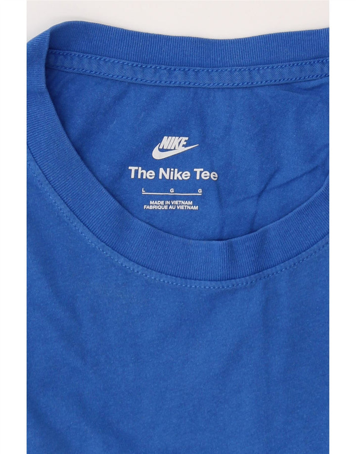 NIKE Mens T-Shirt Top Large Blue Cotton Vintage Nike and Second-Hand Nike from Messina Hembry 