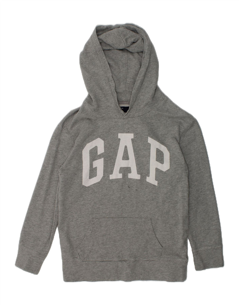 GAP Girls Graphic Hoodie Jumper 10-11 Years Grey | Vintage Gap | Thrift | Second-Hand Gap | Used Clothing | Messina Hembry 