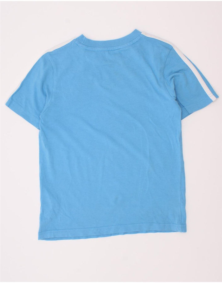 Adidas Boys T-Shirt Top 7-8 Years Blue Cotton