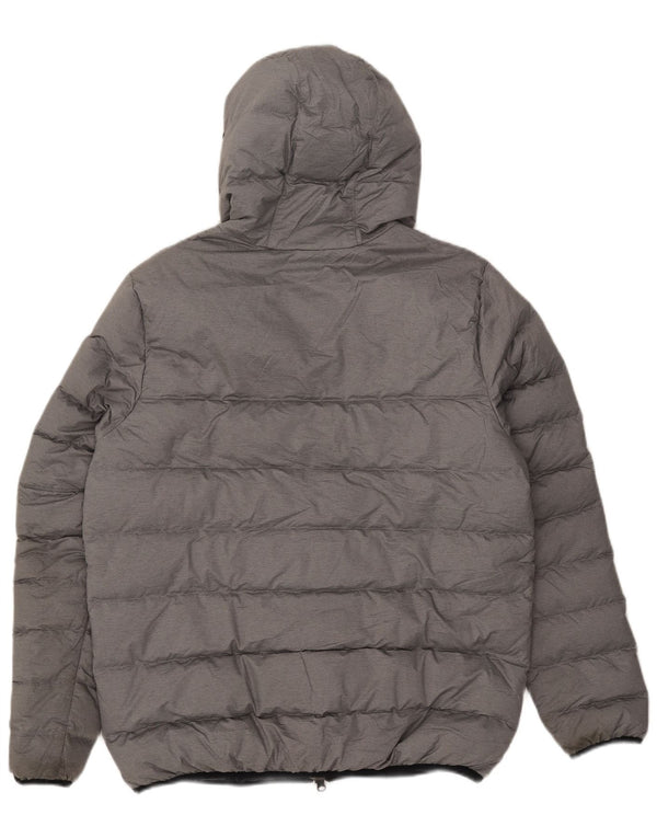 Nike Womens Hooded Padded Jacket UK 18 XL Grey Polyester