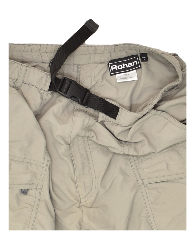 ROHAN Mens Straight Cargo Trousers Large W34 L34 Grey Polyamide | Vintage Rohan | Thrift | Second-Hand Rohan | Used Clothing | Messina Hembry 