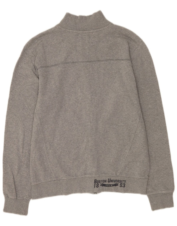 Champion Mens Boston Graphic Tracksuit Top Jacket Large Grey Cotton