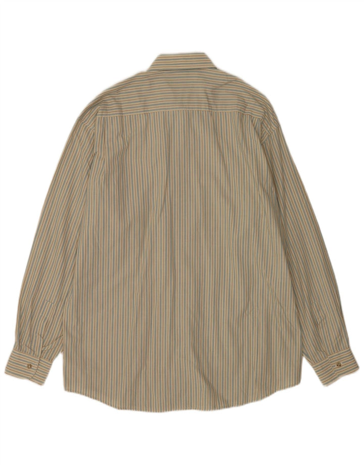 Stefanel Mens Shirt Small Beige Striped