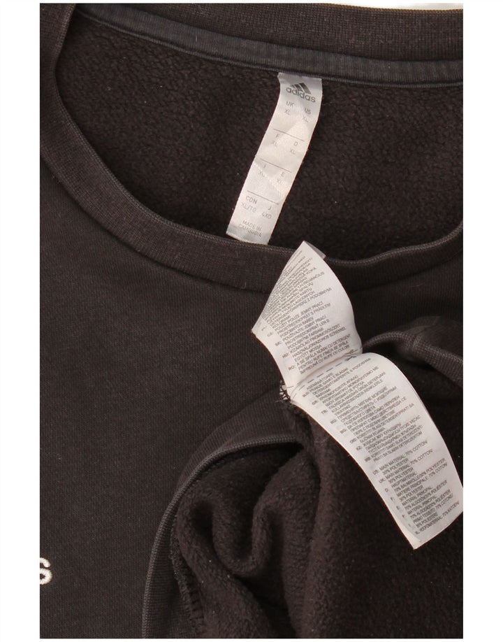 ADIDAS Mens Sweatshirt Jumper XL Black Cotton