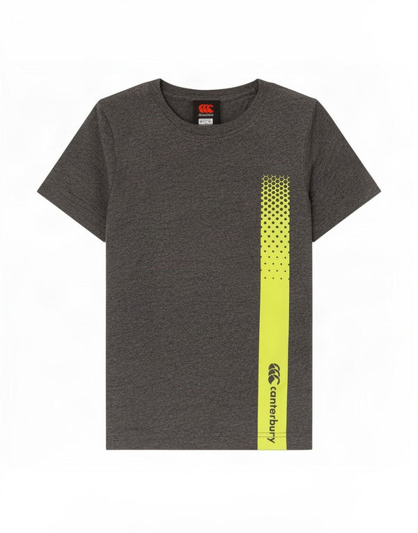 Canterbury Boys Graphic T-Shirt Top 7-8 Years Grey Colourblock Cotton