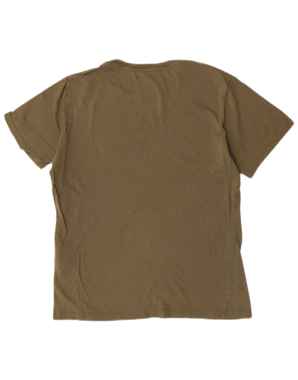 Levi's Mens Graphic T-Shirt Top Medium Khaki Cotton