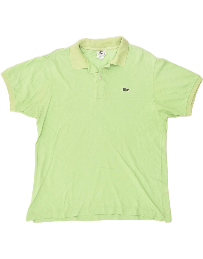 LACOSTE Mens Polo Shirt Size 5 Large Green Cotton | Vintage Lacoste | Thrift | Second-Hand Lacoste | Used Clothing | Messina Hembry 