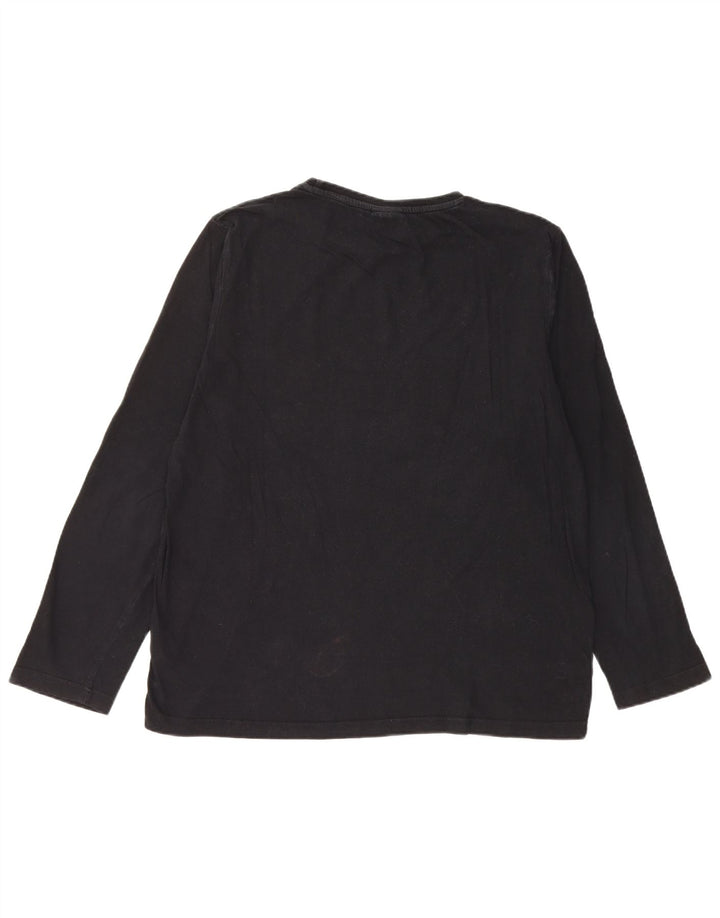 Ellesse Mens Graphic Top Long Sleeve Large Black Cotton