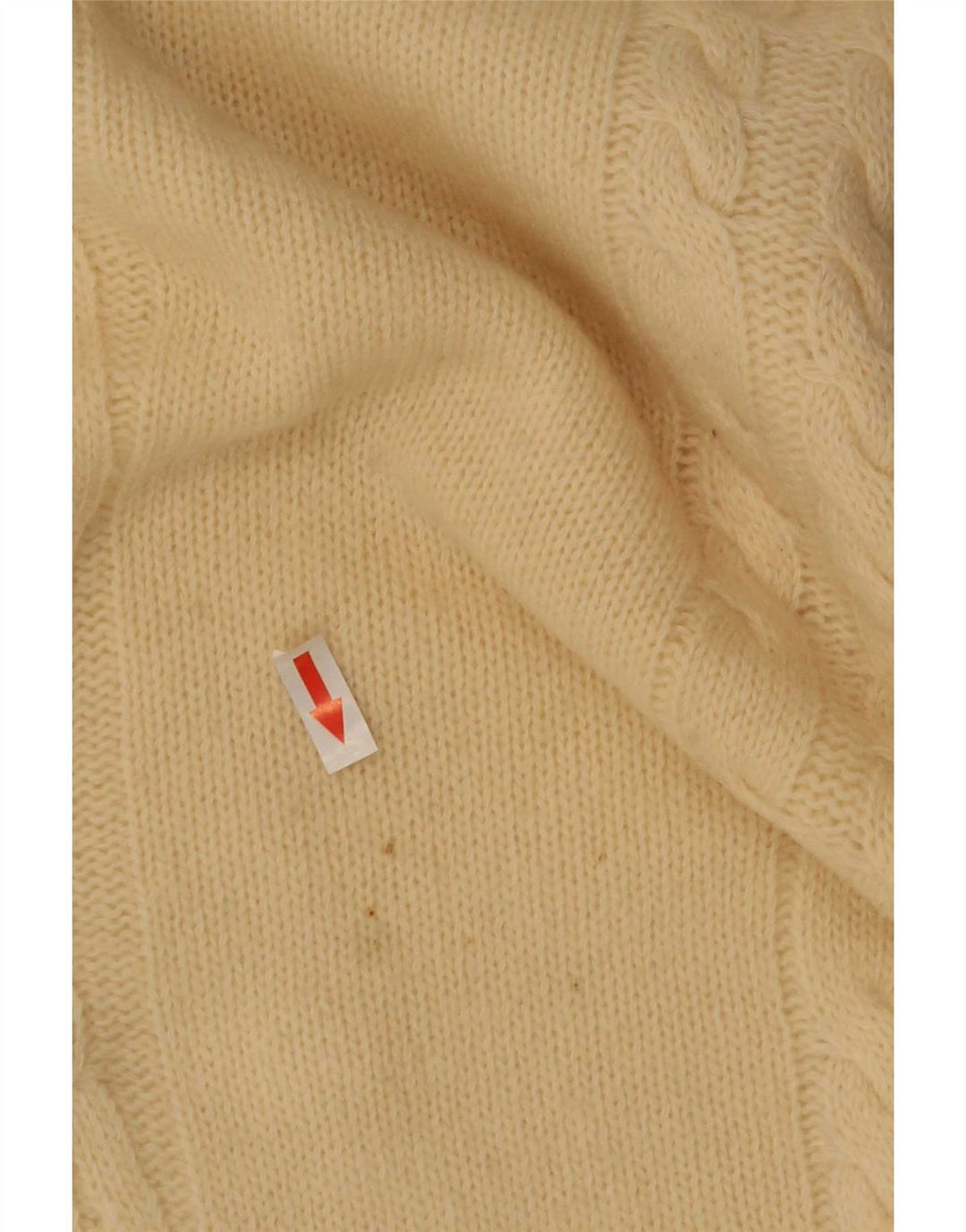 Cacharel Mens Polo Neck Jumper Sweater IT 52 Large Beige Wool