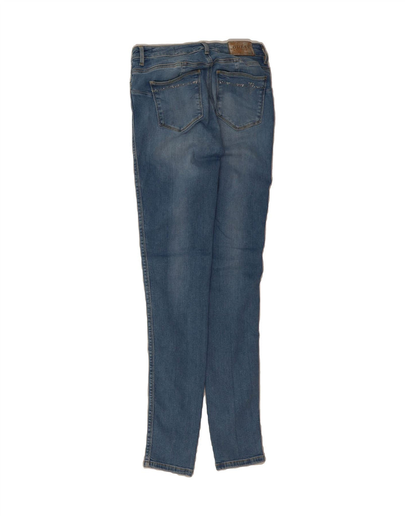 GUESS Womens Curve X Skinny Jeans W28 L32 Blue Cotton Vintage Guess and Second-Hand Guess from Messina Hembry 