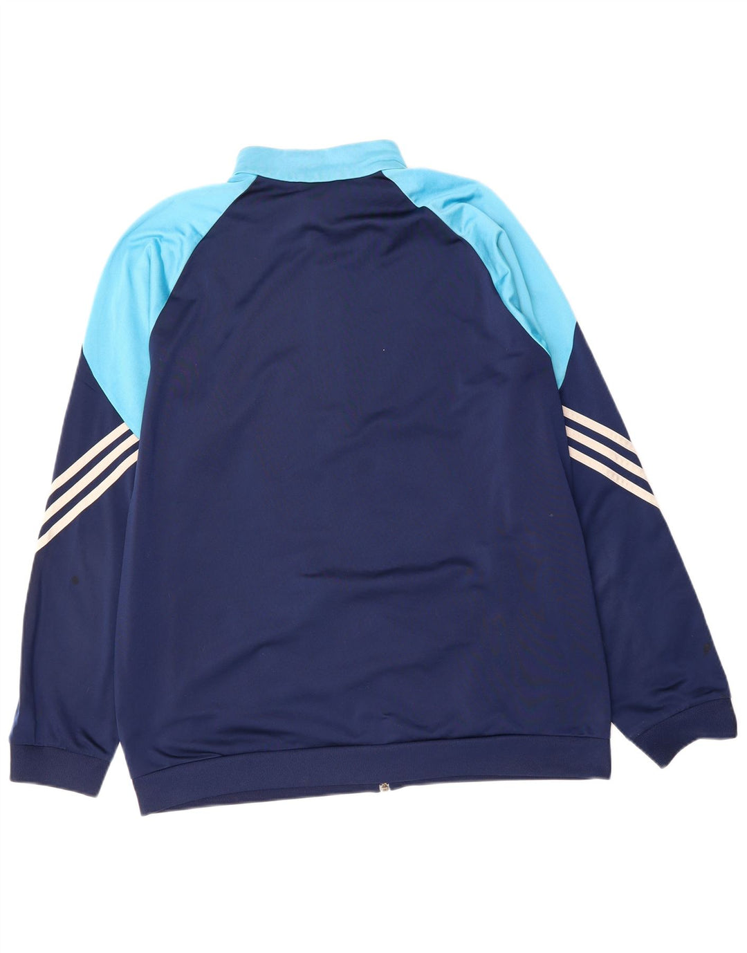 ADIDAS Mens Tracksuit Top Jacket XL Navy Blue Colourblock Polyester
