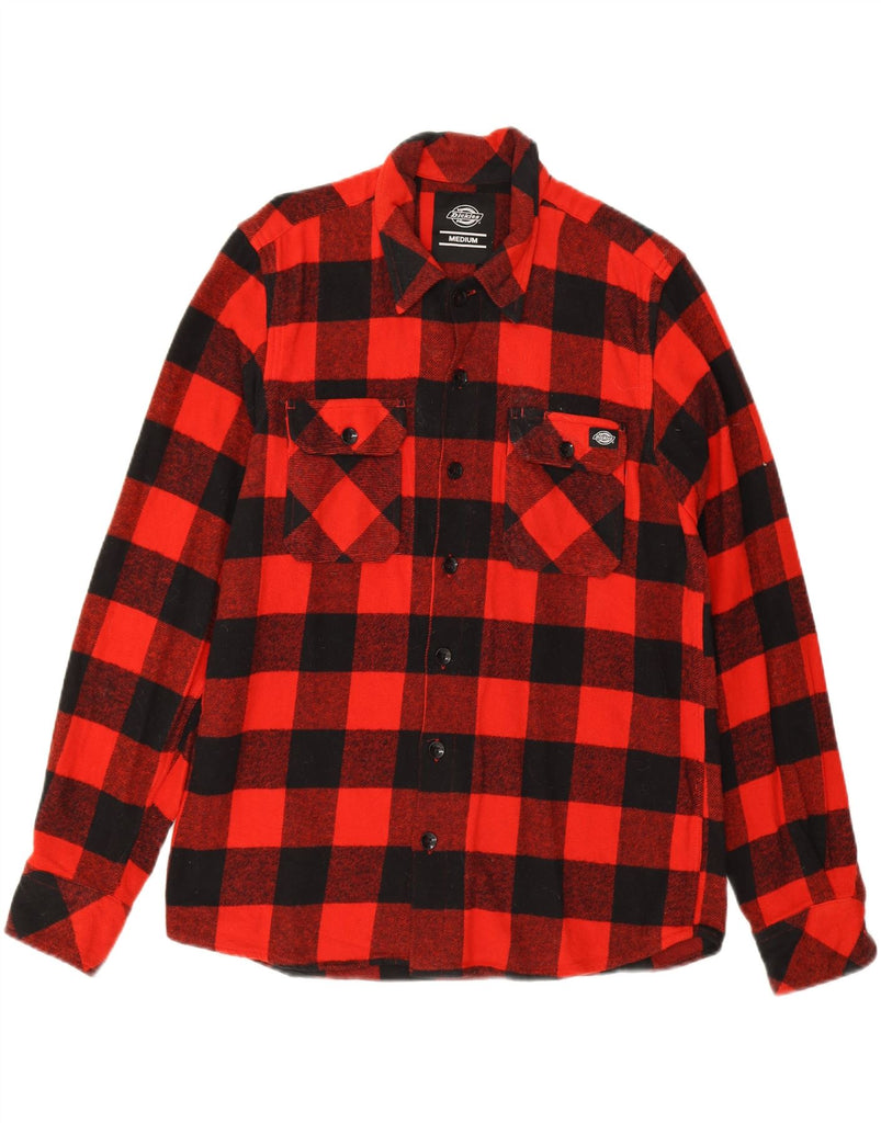 DICKIES Mens Flannel Shirt Medium Red Check Vintage Dickies and Second-Hand Dickies from Messina Hembry 