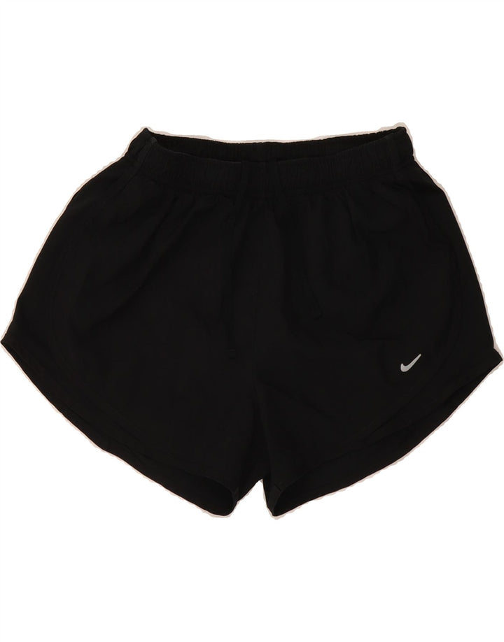NIKE Womens Dri Fit Sport Shorts UK 12 Medium  Black Polyester Vintage Nike and Second-Hand Nike from Messina Hembry 