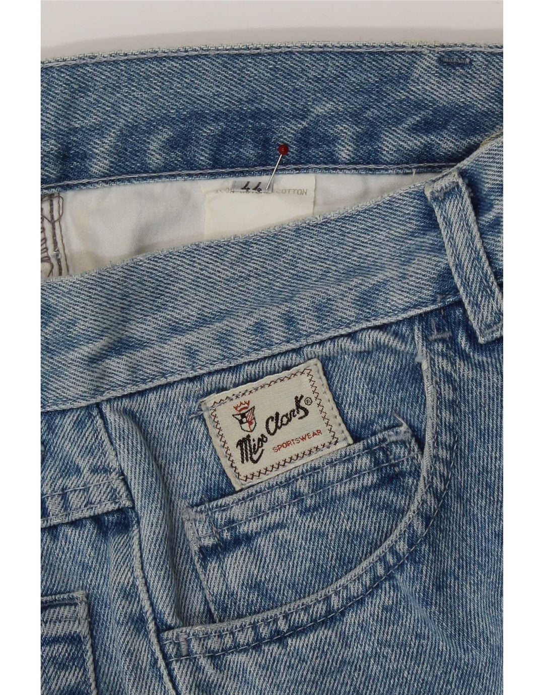 CLARK Womens Tapered Jeans IT 44 Medium W27 L31 Blue Cotton